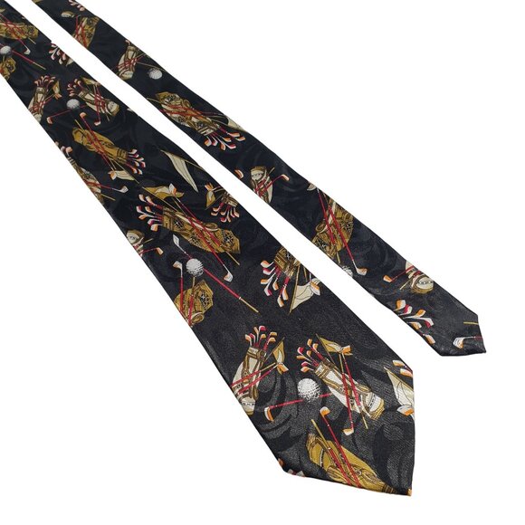 Steven Harris Golf Bag Men Necktie Tie Designer Sport Tournament Dad Gift - Picture 1 of 5